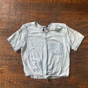 LIGHTWEIGHT DEMIN TIE SHIRT